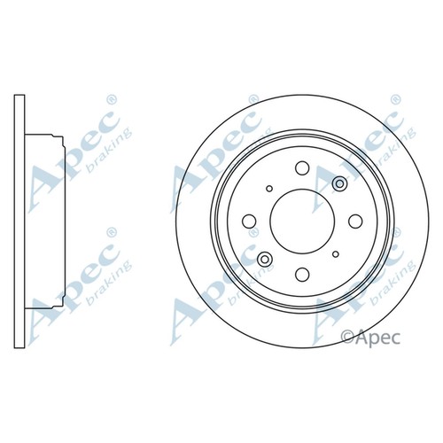 Brake discs solid - solid, rover