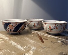 Set of 3 Japanese Kutani