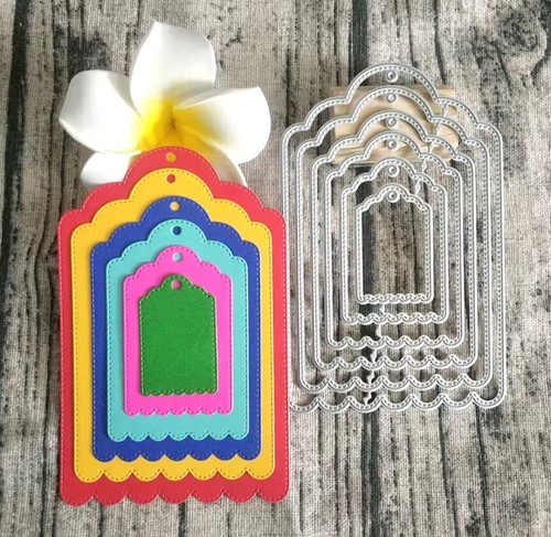Metal cutting die tags tag - cutting,