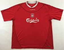 FC Liverpool 2002-04 2004 red Reebok jersey shirt Carlsberg vintage XXL 50-52