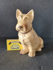VINTAGE SYLVAC CREAM/BROWN SCOTTIE DOG CHINA FIGURINE/ORNAMENT No 1205