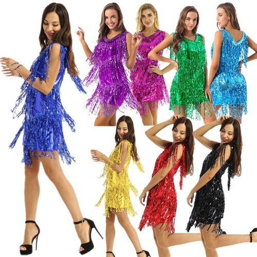Womens sparkling tassels - uk,
