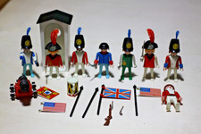 Playmobil British Redcoat Soldiers plus canon+sentry box+  spares Vintage