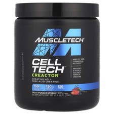 2 X  MuscleTech, Cell-Tech� Creactor�, Fruit Punch Extreme, 9.65 oz (274 g)