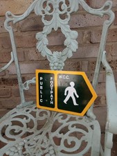 Genuine  Retired  Road Sign FOOTPATH  industrial Vintage