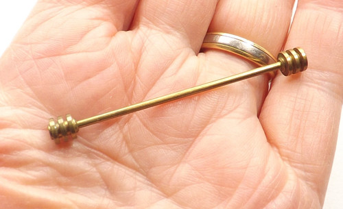 Vintage collar bar barbell - bar,