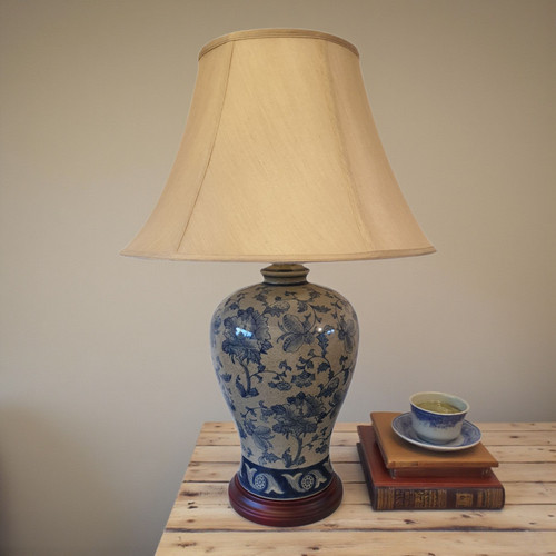 Chinese vase table lamps - chinese,