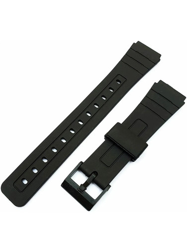 18mm black replacement - replacement, strap