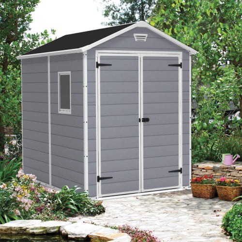 Keter manor grey shed 6x8ft - keter,