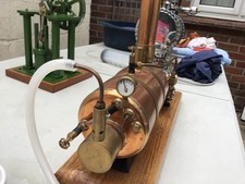 Chiltern twin horizontal  live steam mill engine and gas fired boiler