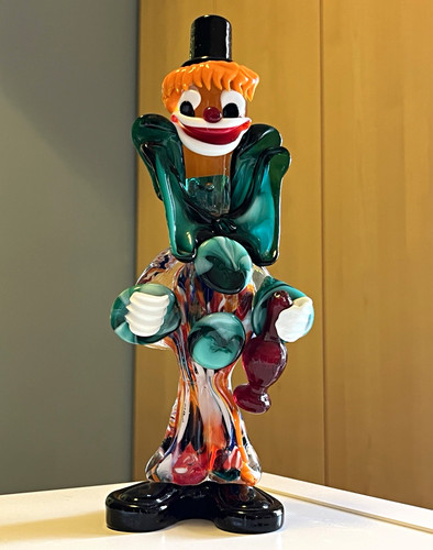 Handblown multicolour art - handblown,