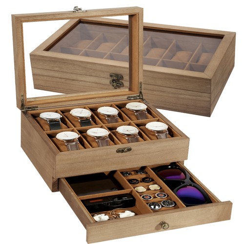 Wooden watch box - wooden,