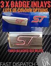 Focus ST Mk2 INLAYS COLOUR CODED ST BADGE RECARO TURBO UK fits PRE AND Facelift 