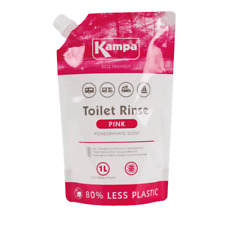 Kampa Pink Toilet Rinse Toliet Fluid 1 Ltr (eco packaging)