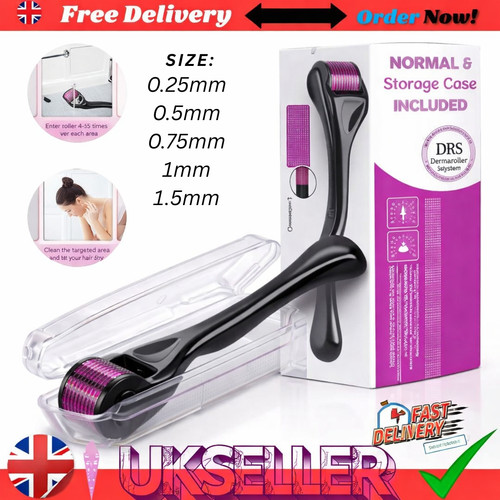 Derma roller 5mm - derma, 0.5mm/1.5mm