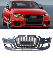 FRONT BUMPER RS3 BODY KIT CONVERSION PRIMED FOR AUDI A3 S3 8V SALOON 2017+