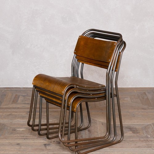 Vintage stacking chairs wooden - stacking,