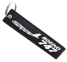 Boeing 747 Jumbo Jet Passenger Model Aircraft Aerospace Aviation Design Key Tag