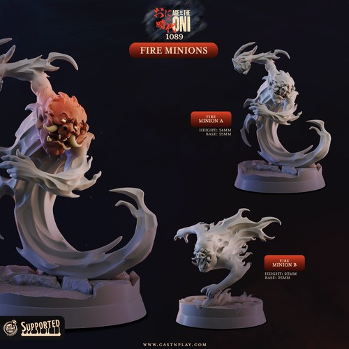 Tiny fire elementals - tiny,