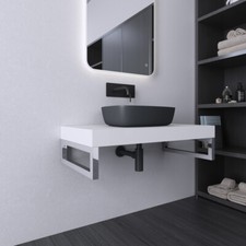 Modern basin sink shelves real - modern,