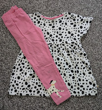 Frugi girls 2 piece dalmatian