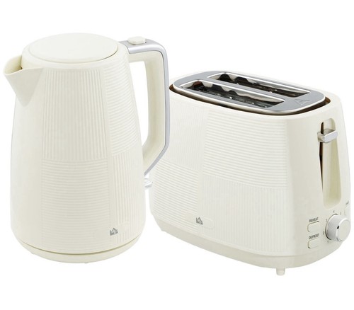 Homcom cream kettle and - cream,