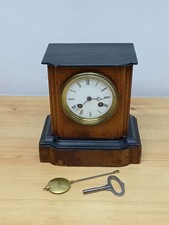 Vintage Japy Freres French Wooden Chiming Mantel Clock - Working *PLEASE READ*