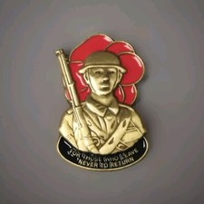 Poppie Soldier Pin Badge.Very