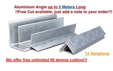 ALUMINIUM ANGLE 15mm 20mm 25mm