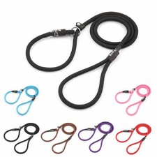 Nylon Slip Rope Strong Dog Puppy Training Lead Anti Pull No Collar Needed