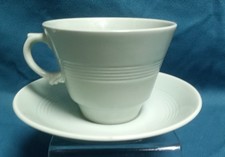 Vintage Woods Ware Beryl Green ( larger ) Tea Cup and Saucer rim diam 4 inchs
