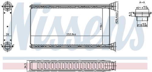 707288 nissens heat exchanger - 707288,