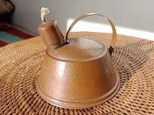 Mid Century Danish Copper Brass Oil Lamp CAWA Denmark Vintage 1950s 1960s