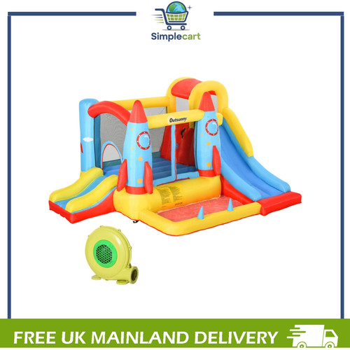 Bouncy castle with slide - castle,