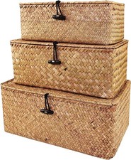 IHONYI Wicker Storage Baskets