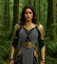 Brave Lady Medieval Armor Suit