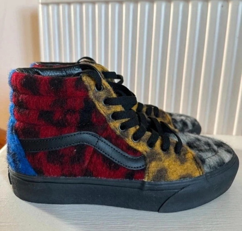 Vans top furry leopard - vans, hi