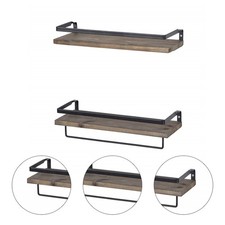  Hanging Wall Decoration Ornate Shelf Brackets Mounted Wooden Storage