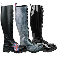 Alpha Rangers 30 Hole Boot Ranger Festival Army Gothic Leather Jump Boots NEW