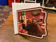 Concept Spinner Christmas Pudding - Christmas Card - Approx 6 x 5 inches