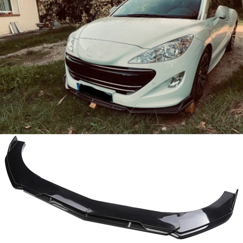 Glossy black front bumper lip - front,