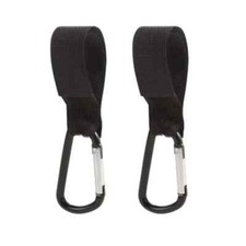 Pack of 2 - Baggy Clips Pram Stroller Hooks Handbag Bag Holder Strong Carabiner