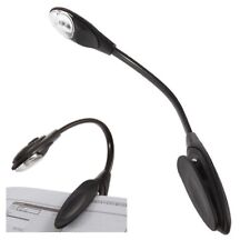LED reading light clip on book