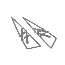 Pyramid Decal, Silver, FITS