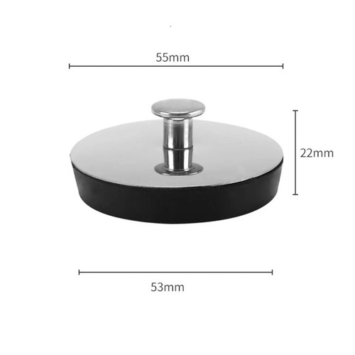 Stainless steel bath sink - sink, plug