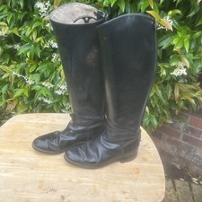 Regent Long Leather Black Riding Boots R686SM Size UK5 PLEASE READ DESCRIPTION