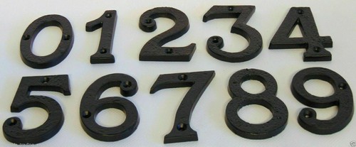 House door number black - house,