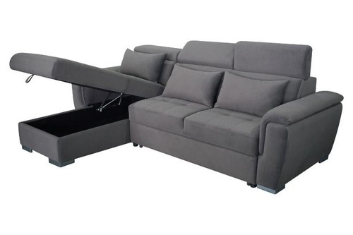Antonio velvet corner sofa - antonio,