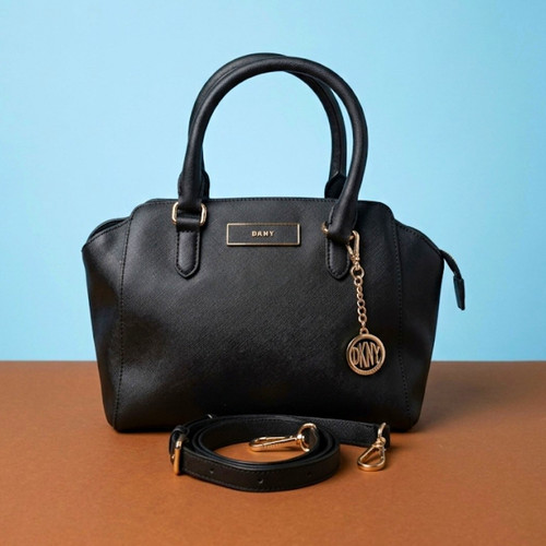 Dkny black leather - dkny, textured