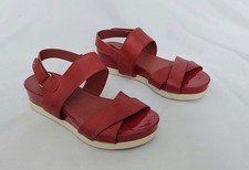 PIKOLINOS ROSAMAR DARK RED LEATHER STRAPPY SANDALS EU39 UK6 FREE P&P!!